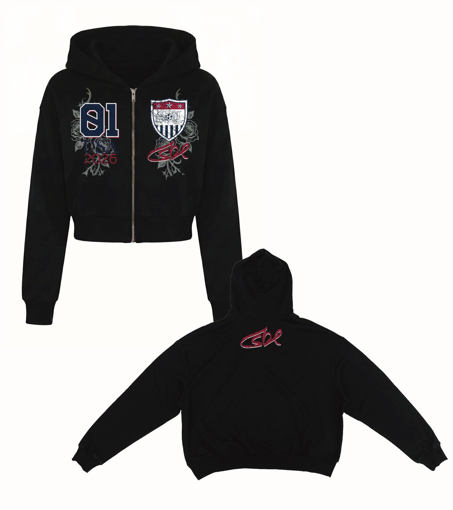 SDL X USA / crop hoodies